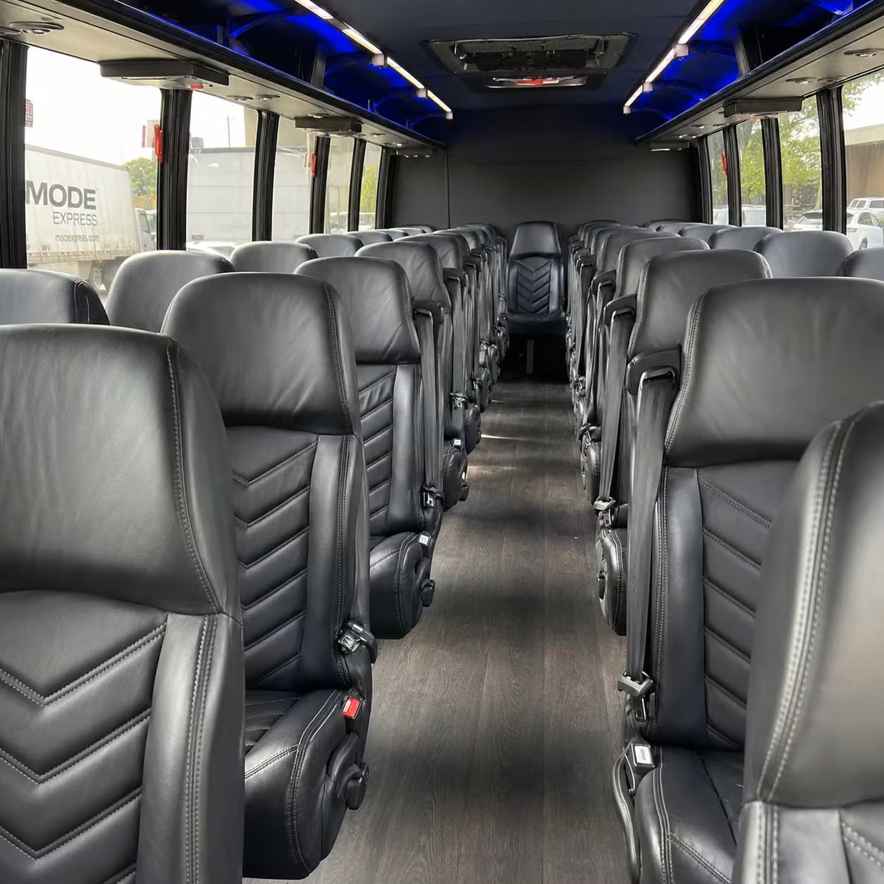 28 passenger minibus inside