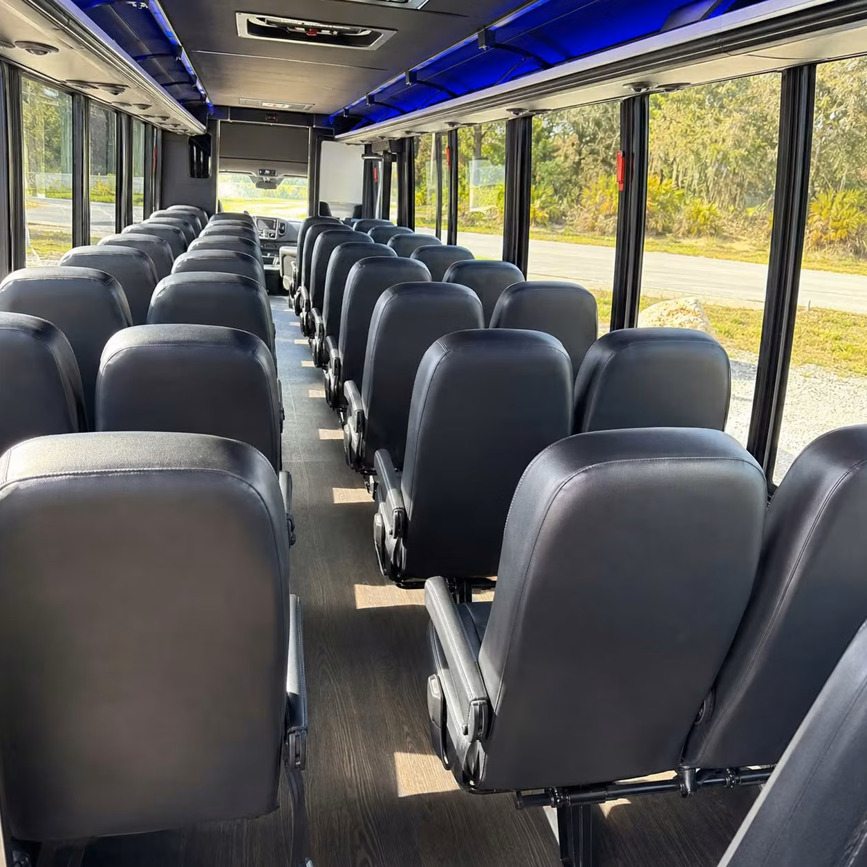 28 passenger minibus interior