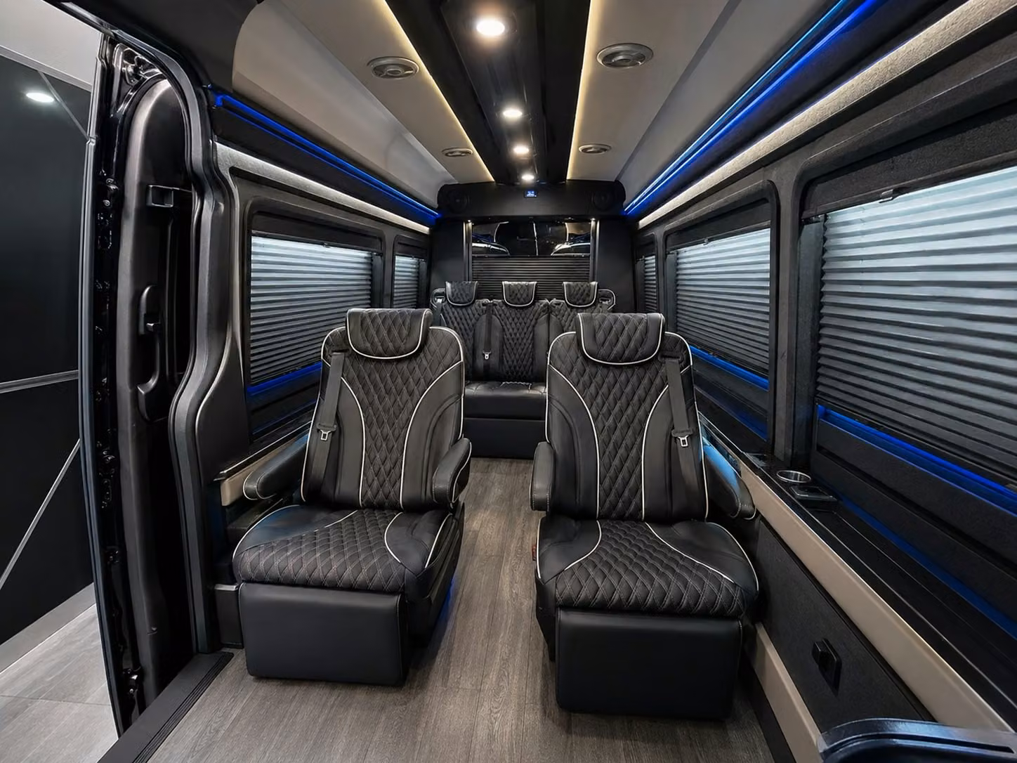 sprinter van with driver inside